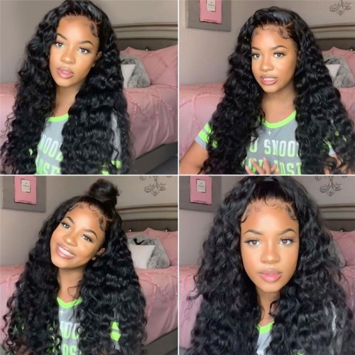 HD Lace 13x4 Loose Deep Human Hair Lace Front Wigs（Full Frontal） | Human Hair Wig | Lace Front